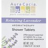 Aura Cacia Shower Tablet Relaxing Lavender 3 oz., (Pack of 3)
