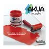 Akua Intaglio Water-Based Ink, 8-Ounce Jar, Metallic Silver