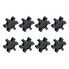 sourcing map 8pcs L75 Jaw Coupling Insert, Flexible Solid Type NBR Rubber Jaw Coupling Center Inserts for L Jaw Coupling L-Jaw Coupler Set, Black
