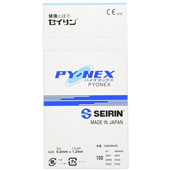 SEIRIN Seirin Circular Skin Needle Pionex ●Specifications: Blue ●Size (needle length x wire diameter): 1.2 x 0.20 mm