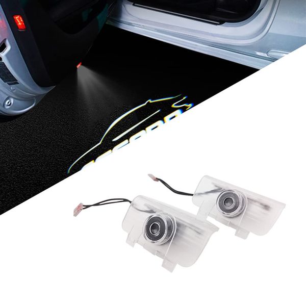 2 Pcs Car Projection LED Projector Door Shadow Light Welcome Light Laser Emblem Logo Lamps Kit Puddle Lights Compatible with Accord 9