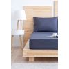 Todocama - Fitted sheet made from extra soft brushed microfibre. (Bed 140 x 190/200 cm, Dark Grey)