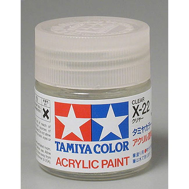 Tamiya America, Inc Acrylic X22 Gloss,Clear, TAM81022