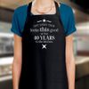 40th Birthday Apron Kitchen Cooking Gift for Him Her (Black)