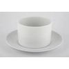 THOMAS CHINA PLAIN WHITE GRAVY BOAT FIXED TO STAND - NEW -