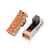 Sourcingmap 5Pcs 4 Position 10P 2P4T Panel Mount Micro Slide Switch Latching Power Switch