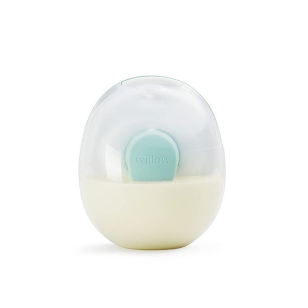 Willow Go Pump Reusable Breast Milk Containers, 2 Ct, Holds 7 oz. Per Container, Breastfeeding Essential for The Willow Go Wearable Breast Pump, Hands-Free Pumping