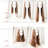 SATPULOT Collarless Wig, One Touch Extension, Collarless Wig, Hair Extension, U-Shaped, 17.7 - 23.6 inches (45 - 60 cm), Clip On Collar, Removable, Natural, Heat Resistant, Iron, Hair Color, High Tone, Gal