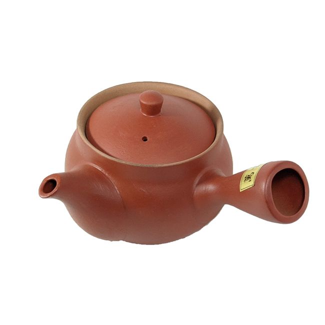 [Tea Leaves Spreading and Flavor] Banko Ware Obi Ami Daruma Teapot, Made in Japan (Daruma, Vermilion)