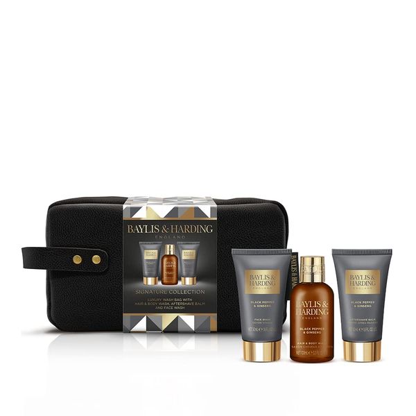 Baylis & Harding Black Pepper & Ginseng, set regalo di lusso da uomo, vegano, confezione da 1