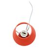 Simple Designs LT2009-ORG-2PK Mini Egg Oval Ceramic Table Desk Lamp 2 Pack Set, Orange