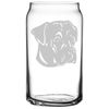 Cane Corso Dog Themed Etched All Purpose 16oz Can Glass
