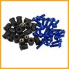 Partuto 20pcs M5 Motorcycle Windscreen Screw Fairing Windscreen Bolt Blue Replacement