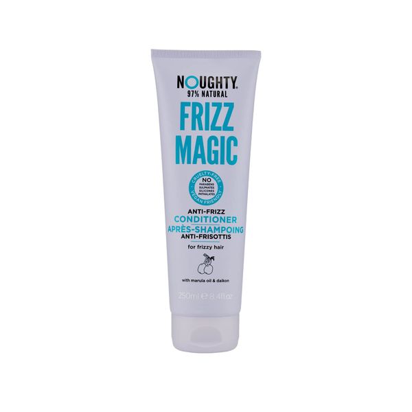 Noughty 97% Natural Frizz Magic Conditioner, Anti Frizz Cleanser for Frizzy and Curly Hair to Smooth and Shine with Marula Oil and Daikon, Sulphate Free Vegan Haircare 250ml