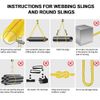 2"x 6ft Under 9000LBS Breaking Lifting Strap Sling 3000LBS Load Capacity Tension