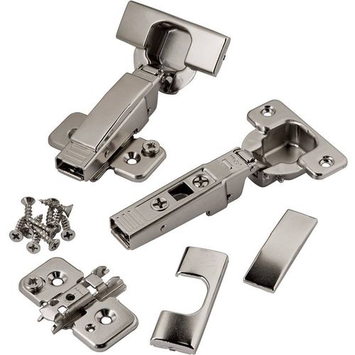 Blum Full Overlay 95 Thick Door Clip Top Hinges, Pair - Contemporary, Steel, Unfinished
