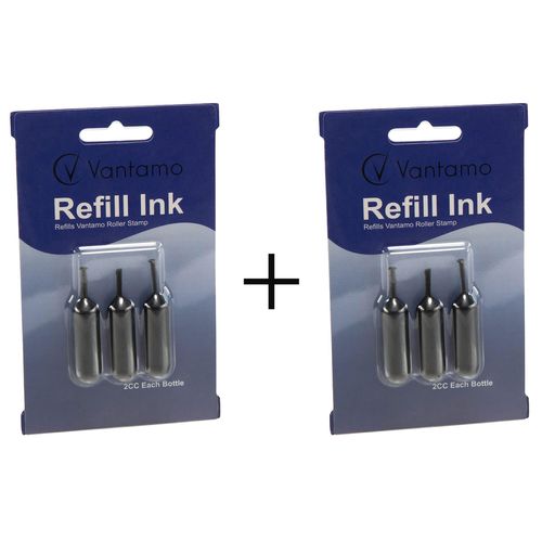 Vantamo Identity Theft Protection Roller Stamps - Refills (6 Refills, Ink Refill)