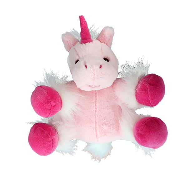 Recordable Stuffed Unicorn with 10 Second Digital Recorder (8", Pink)