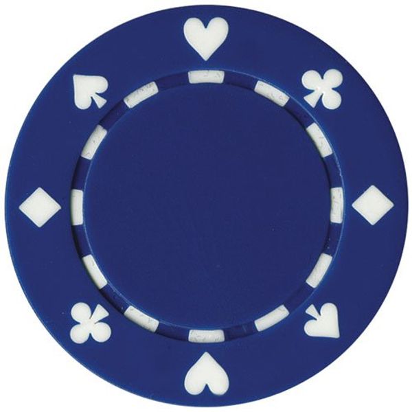 50 Clay Composite Suited 11.5-Gram Poker Chips (BLUE)