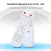 EIMSOAH White Remote Control Controller Replacement for Projector, ABS Material, 33ft Remote Distance, Remote Control Distance