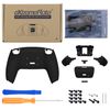 EXtremeRate Back Paddle Programmed Remap Kit for PS5 Controller BDM-010, Upgrade Board for PS5 Controller and Redesigned Back Case & Back Button Attachment - Controller Not Included [Black]