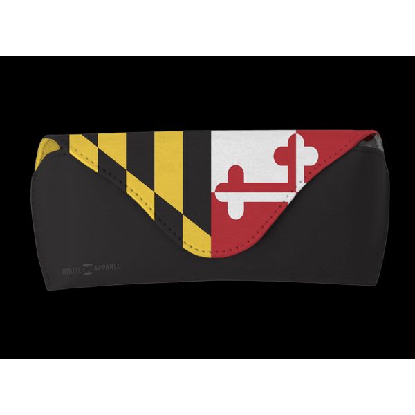 Maryland Flag (Black) / Sunglass Case - -