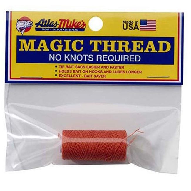 Atlas Mike's Magic Thread (1 Spool/Bag) 66013, 1.5 oz, Orange