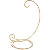 Bard's Scroll Gold-toned Ornament Stand, Medium, 9" H x 5" W x 5" D