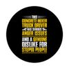 Construction Cement Anger Issues Concrete Mixer Truck Driver PopSockets Standard PopGrip