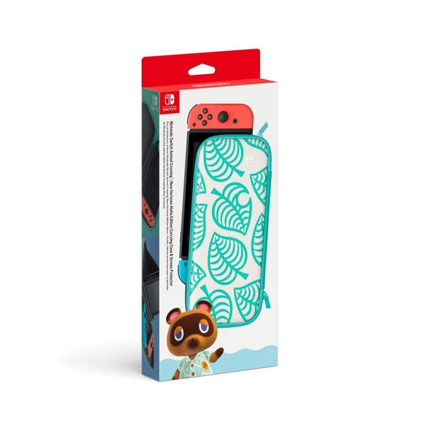 Nintendo Switch Animal Crossing: New Horizons Aloha Edition Carrying Case & Screen Protector - Switch