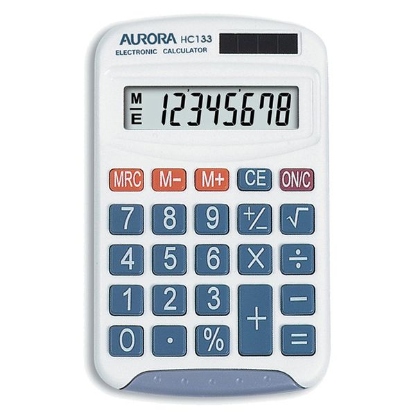 Aurora HC133 Handheld Calculator (Ideal for Primary School Use)