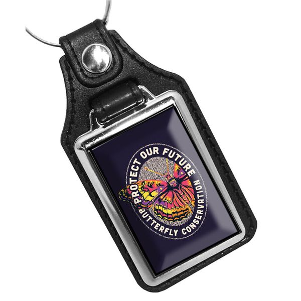 Protect Our Future Butterfly Conservation Design Key Chain Key Ring