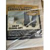 Seamless 9' x 12' Canvas Drop Cloth, Heavy-Duty for Various Uses