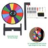 WinSpin 12" Color Prize Wheel Tabletop 14 Slots Heavy Duty Editable Spinning Wheel for Fortune Spinning Game Carnival & Tradeshow, Classic Series