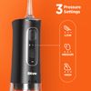 Bitvae Water Dental flosser for Teeth, Cordless Water Teeth Cleaner Picks, IPX7 Waterproof Water Flosser, 3 Modes 6 Jet Tips, USB Rechargeable Water Dental Picks for Cleaning, Black