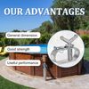 4 Pieces Summer Pool Covers Winch for Above Ground Pools Rustproof Swimming Pool Cover Winch