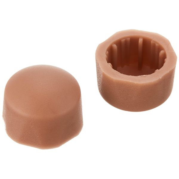 Bolt Nut Cap M6 Brown 2 Pieces