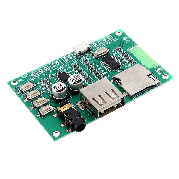 DollaTek BT201 5.0V 2-Channel Bluetooth Lossless Audio Power Amplifier Module with BLE, TF Card, U Disk Support