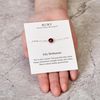 Philip Jones July (Ruby) Birthstone Anklet Created with Zircondia® Crystals