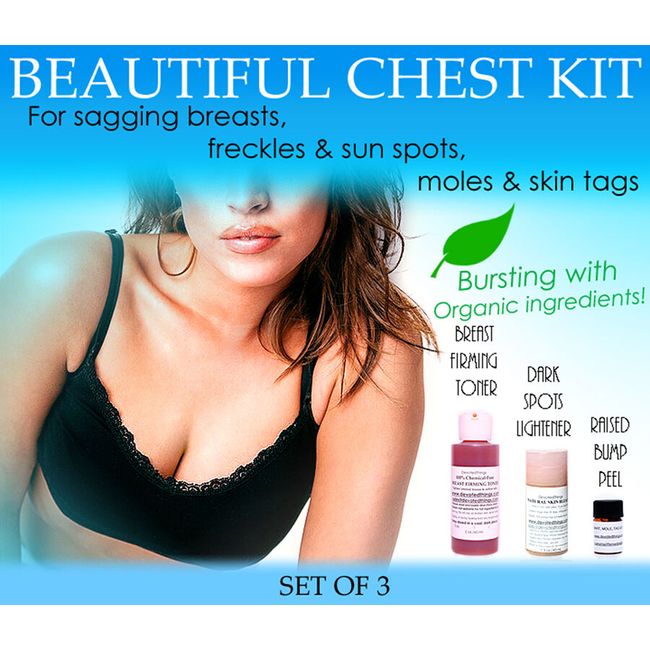 Beautiful Chest Kit for Women for Sagging Breasts Freckles Moles Skin Tag Set 3