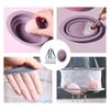 Doyime Makeup Brush Cleaning Set Makeup Brush Cleaner (Set of 2) Cleaner Makeup Brush Drying Net Silicone Bowl Hanging Foldable Brush Sponge Powder Puff Cleaning Tool Purple