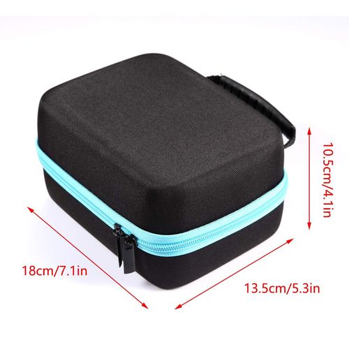 Essential Oil Storage Box with Handle 44 Slots Black Essential Oils Storage Case Portable Essential Oil Travel Box Holder Organiser, black, Fashionable