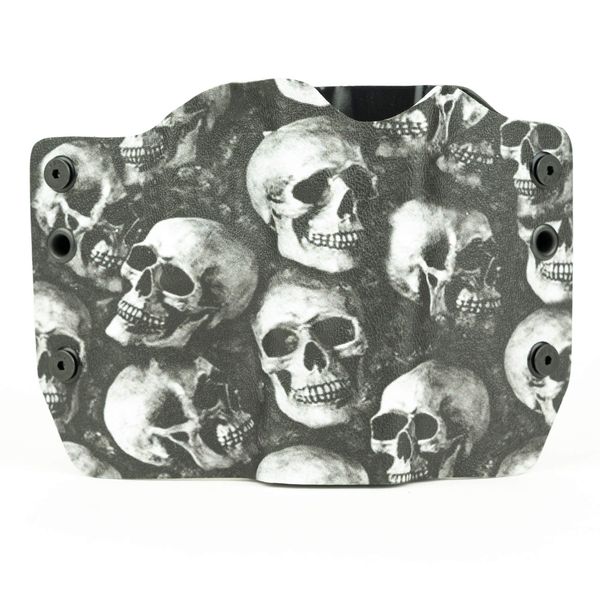 Multi Skulls OWB Holster (Left-Hand, for Springfield XDS 3.3" with Crimson Trace Red)