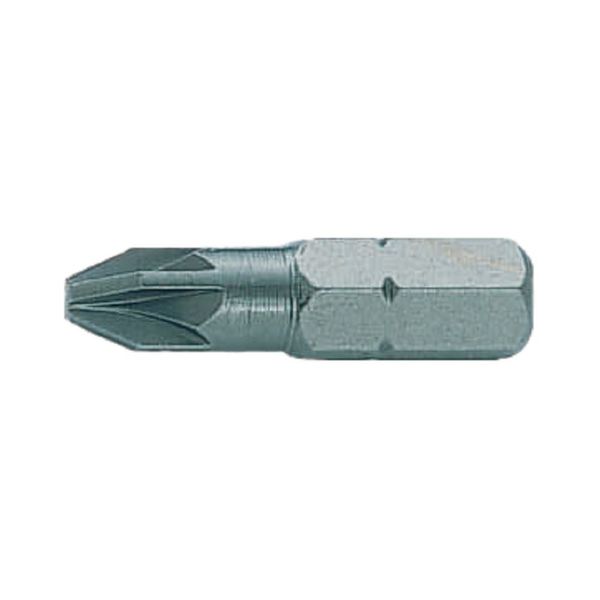 Bahco 59S/PZ4 Bits for Pozidriv Head Screws, Grey, 25 mm, Set of 10 Pieces
