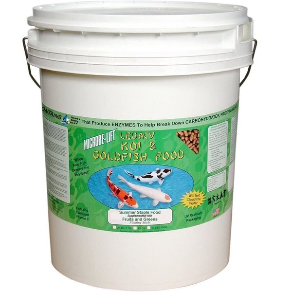 MICROBE-LIFT MLLFGXL Fruits and Greens Floating Fish Food Sticks for Ponds,