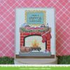 Lawn Cuts Custom Craft Die -Shadow Box Card Fireplace Add-On