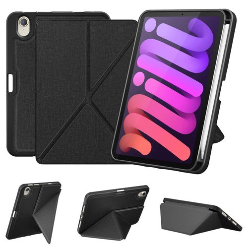 DTTO Case for iPad Mini 7 (A17 Pro) 2024 / iPad Mini 6 2021 8.3 inch with Pencil Holder, Multi-Angle Magnetic Standing Cover for iPad Mini 7th/6th Generation [Auto Wake/Sleep], Black
