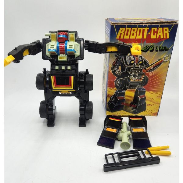 Vintage ROBOT CAR B/O 3IN1 GLOBO Versatility Toy figure With Originál Box