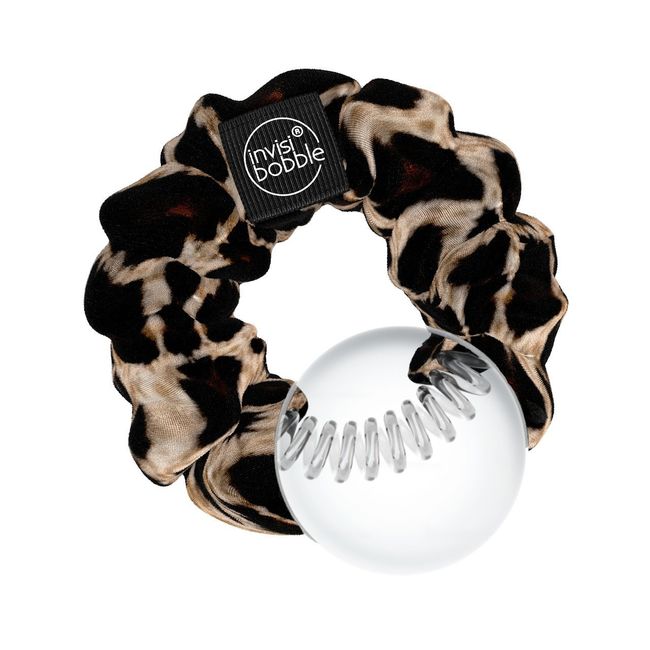 Invisibobble SPRUNCHIE Big Hair Scrunchie for Women, Elastic Hair, Women's Hair Accessories, Purrfection L & eacute; opard