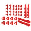 Tool Wall Bracket - 36 Piece Tool Holder for Tool Board - Hook Set Workshop Tool Hole Wall Storage System